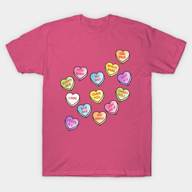 Love Hearts T-Shirt by jadeboylan